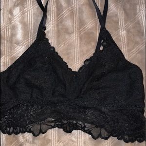 Pink (VS) black bralette